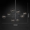 8 lights black