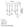 L70 W25 H150 cm