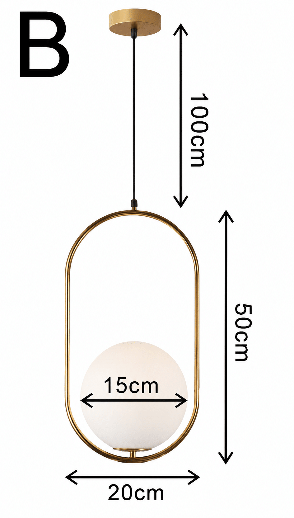 B H 50cm Ball 15cm