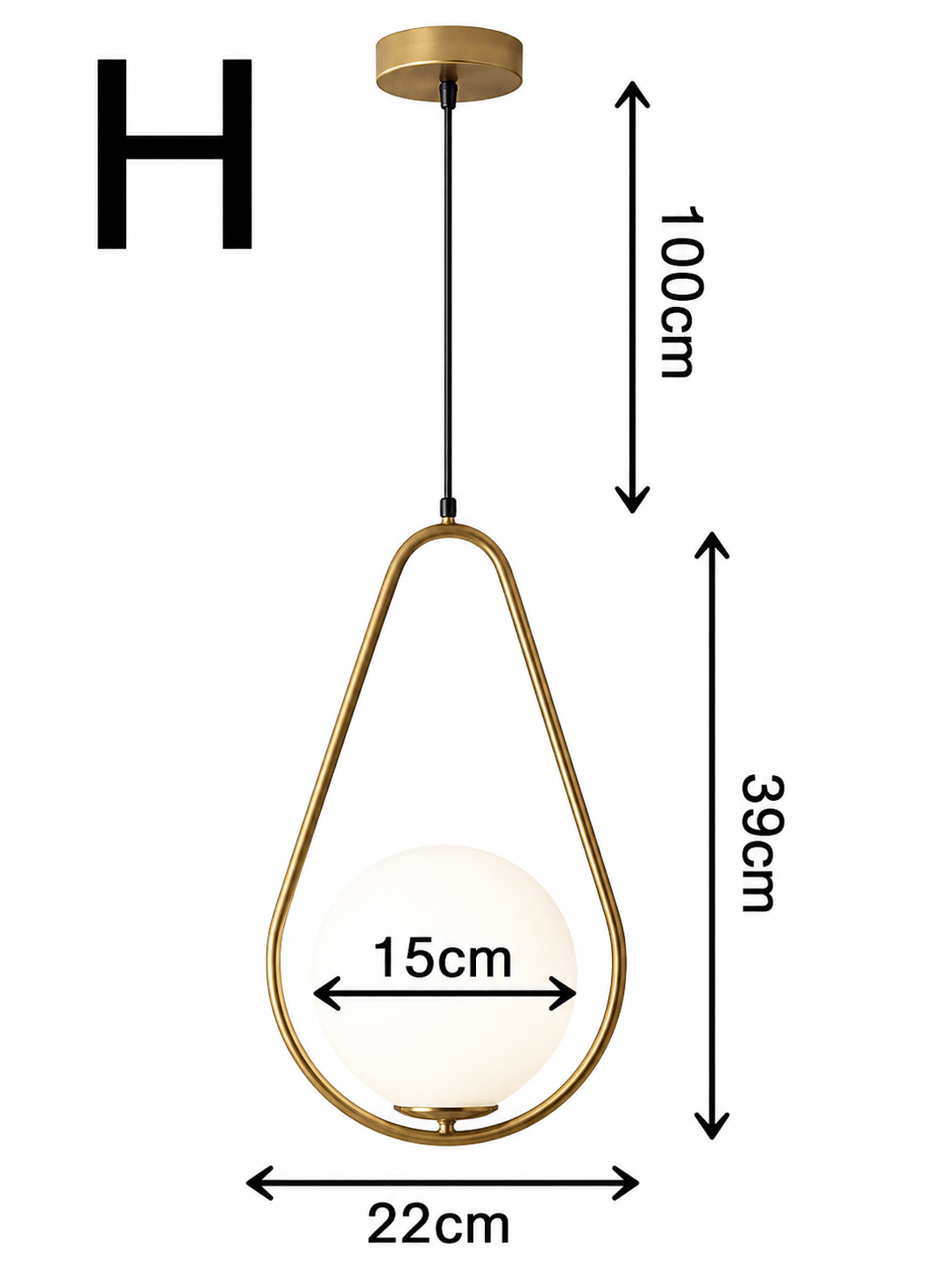 H H 39cm Ball 15cm