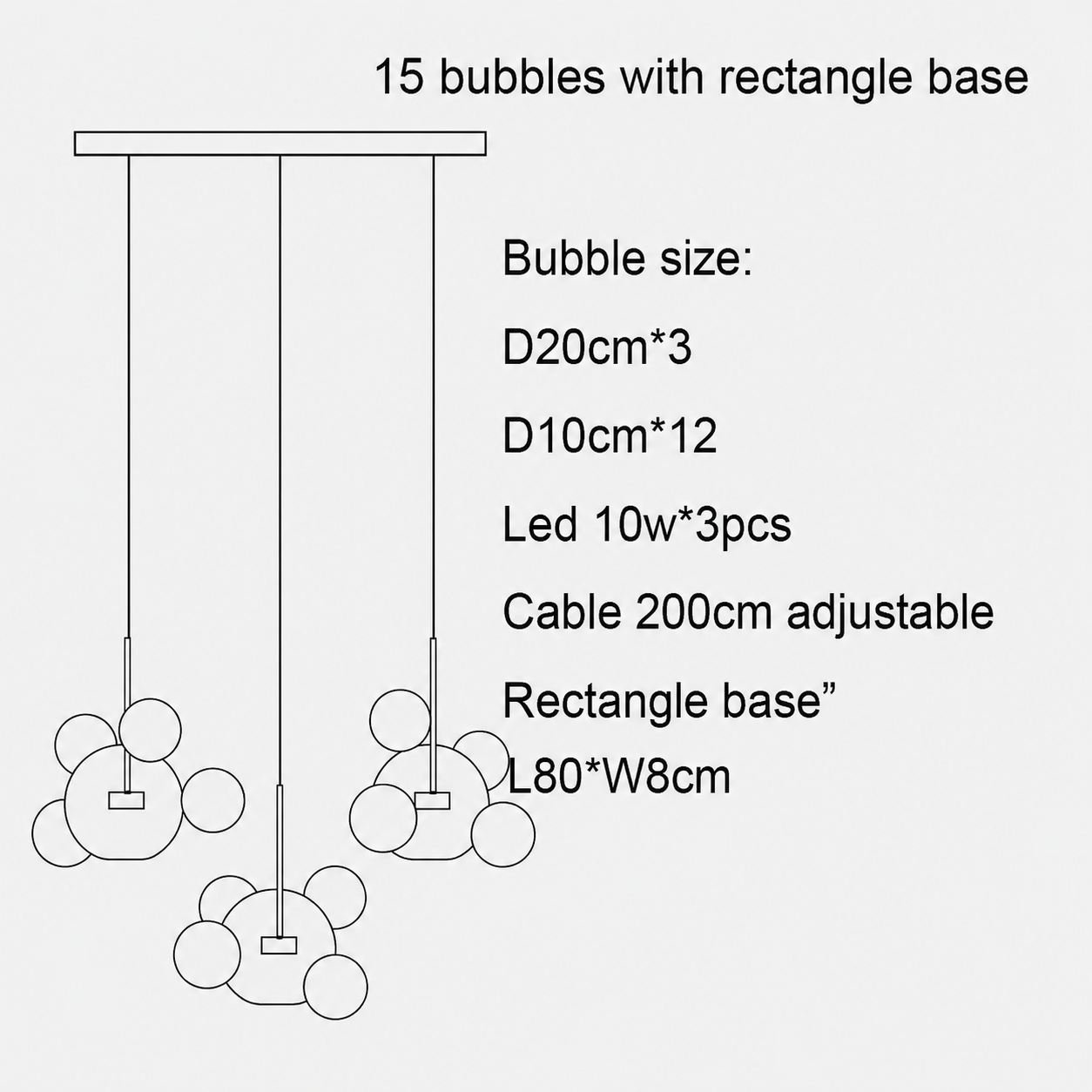 15 bubble small