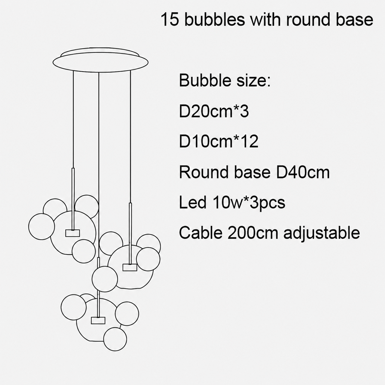 15 bubble small
