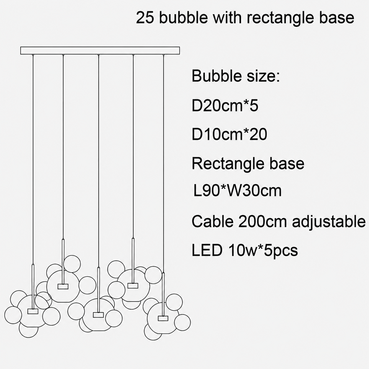 25 bubble small