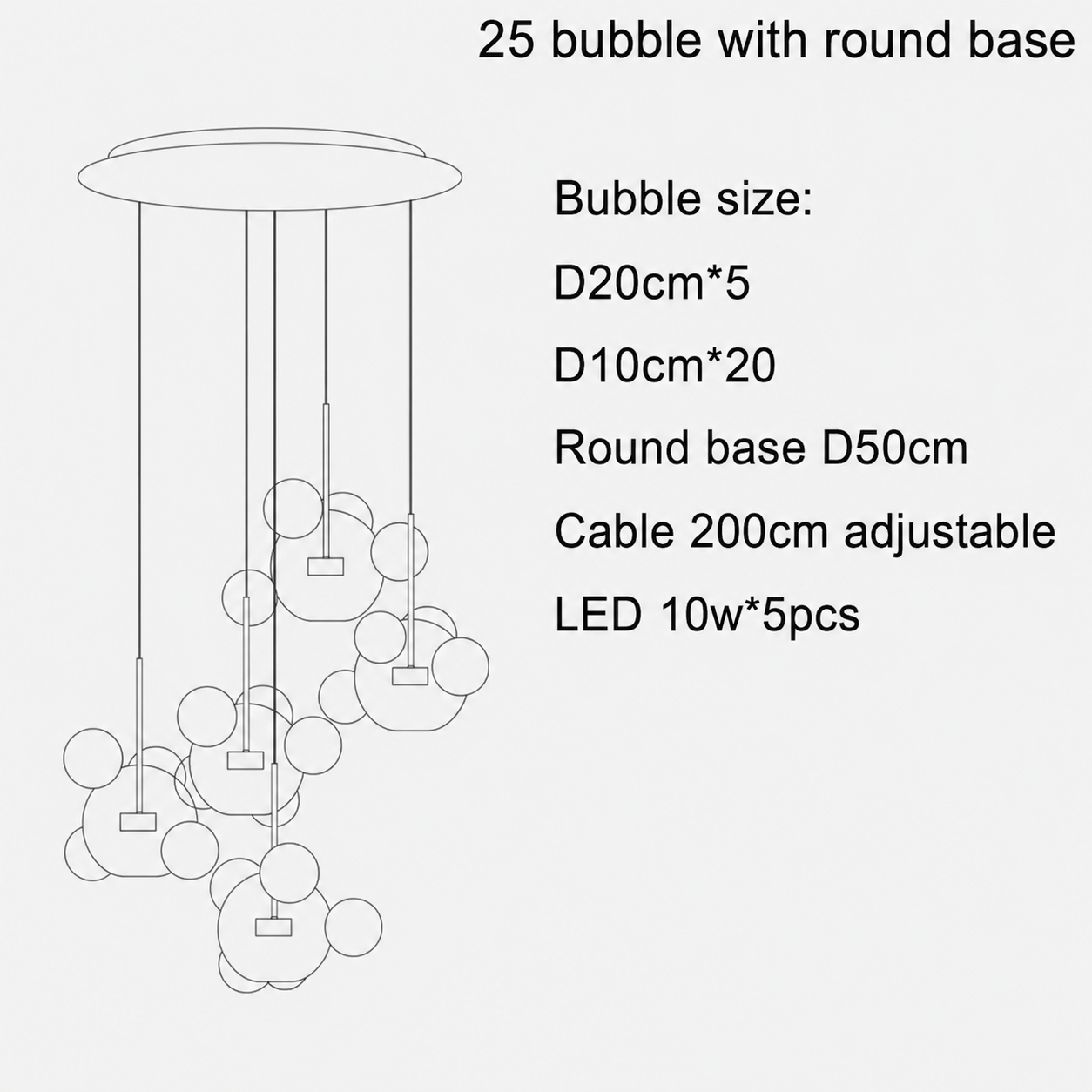 25 bubble small