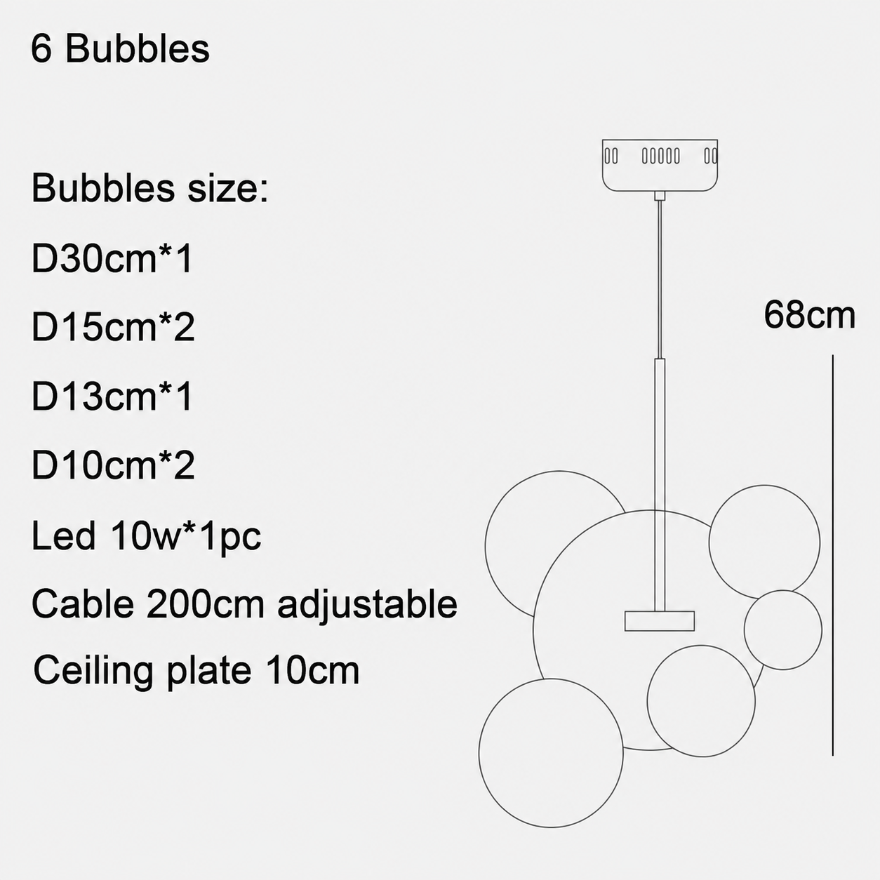 6 bubble big