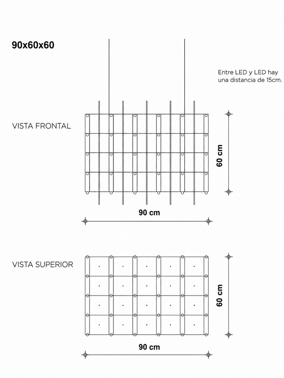 L80-W60-H60cm
