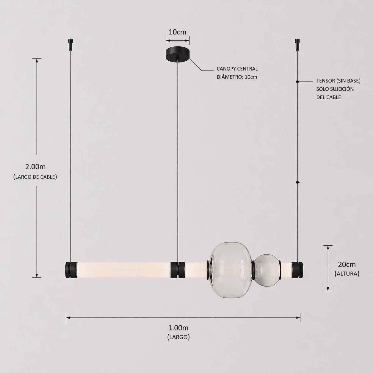 E 100cm length