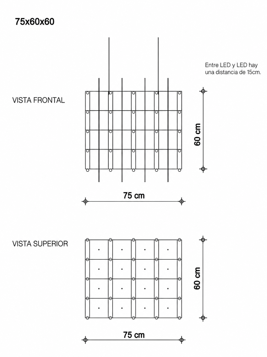 L100-W60-H60cm