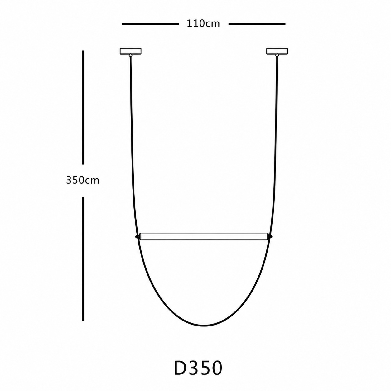 350cm